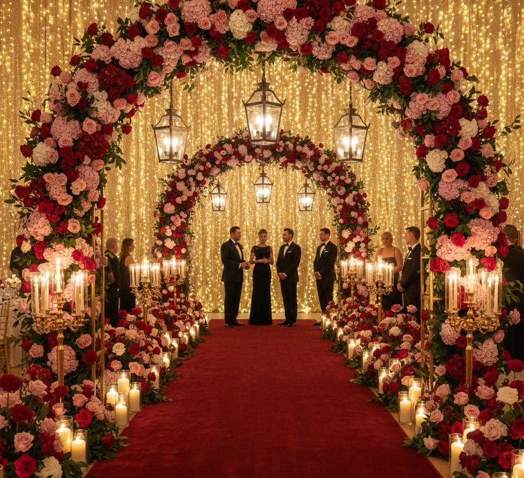 Elegant gala table settings