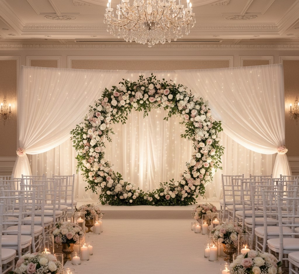 Beautiful wedding ceremony décor